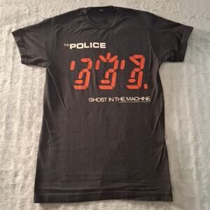 The Police Ghost In The Machine Size Small Black Short Sleeve T-Shirt Cotton